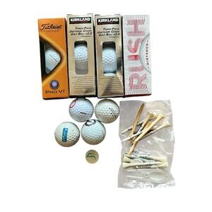 Premium Golf Ball Lot - Titleist, Kirkland Signature, Pinnacle,Tees & Markers
